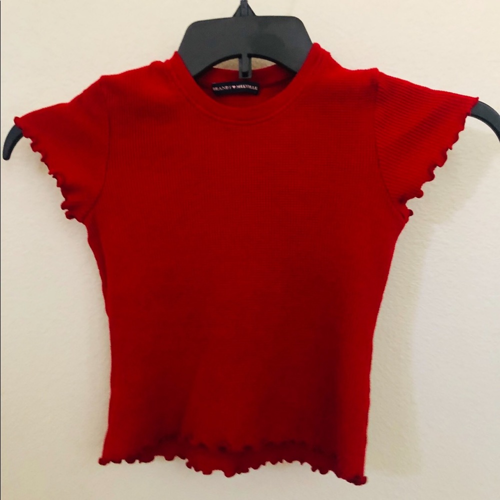 Women’s Brandy Melville Waffle Crop Top